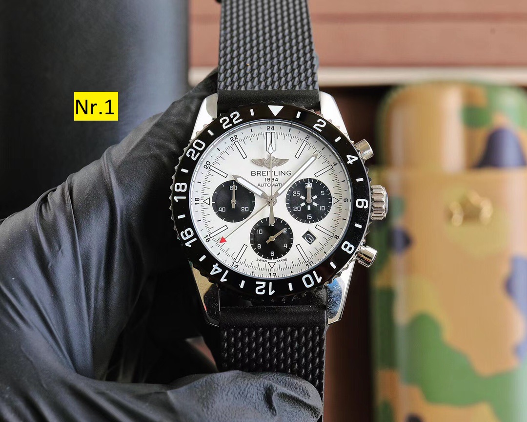 Breitling Chronograph 43 mm Weiss