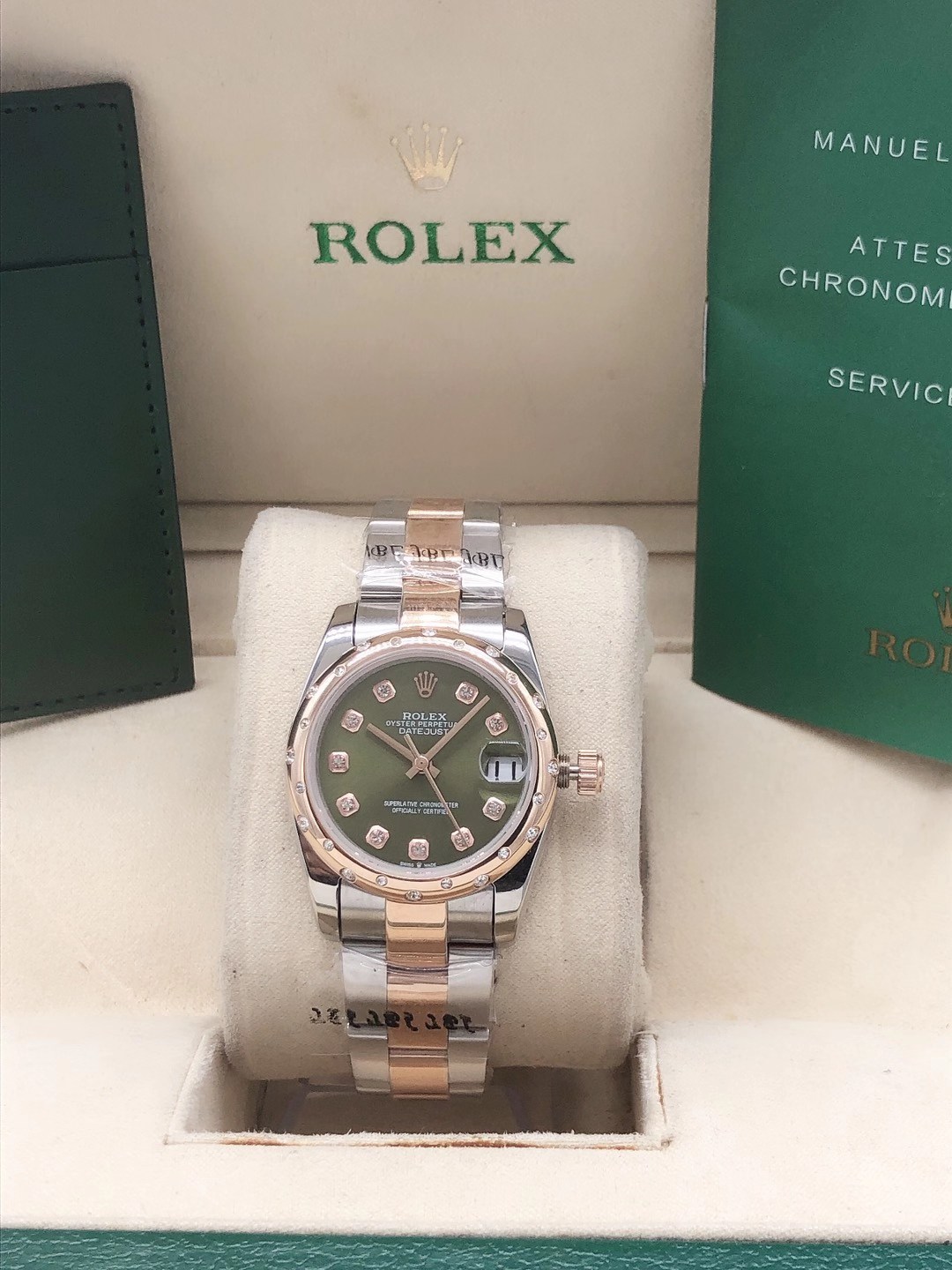 Rolex Datejust 31 mm Grün