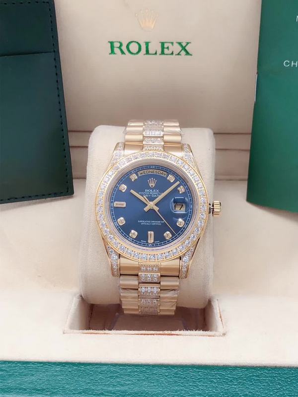 Rolex Daydate 41 mm Blau Diamond